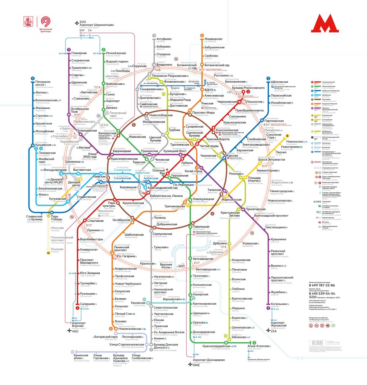 harta e Moskës metro