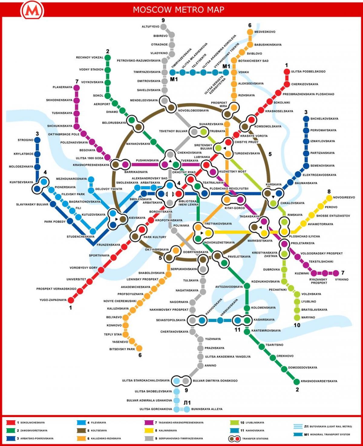 Moskë hartë metro
