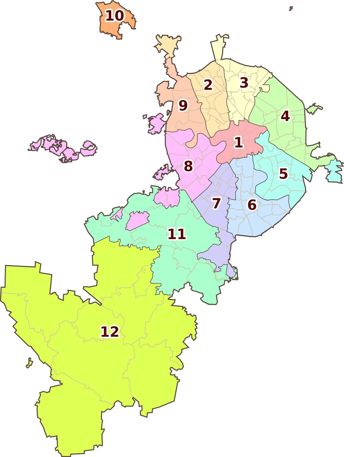 Moskva lagje hartë