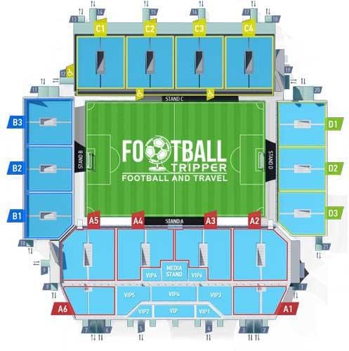 harta e Moskva stadiumin