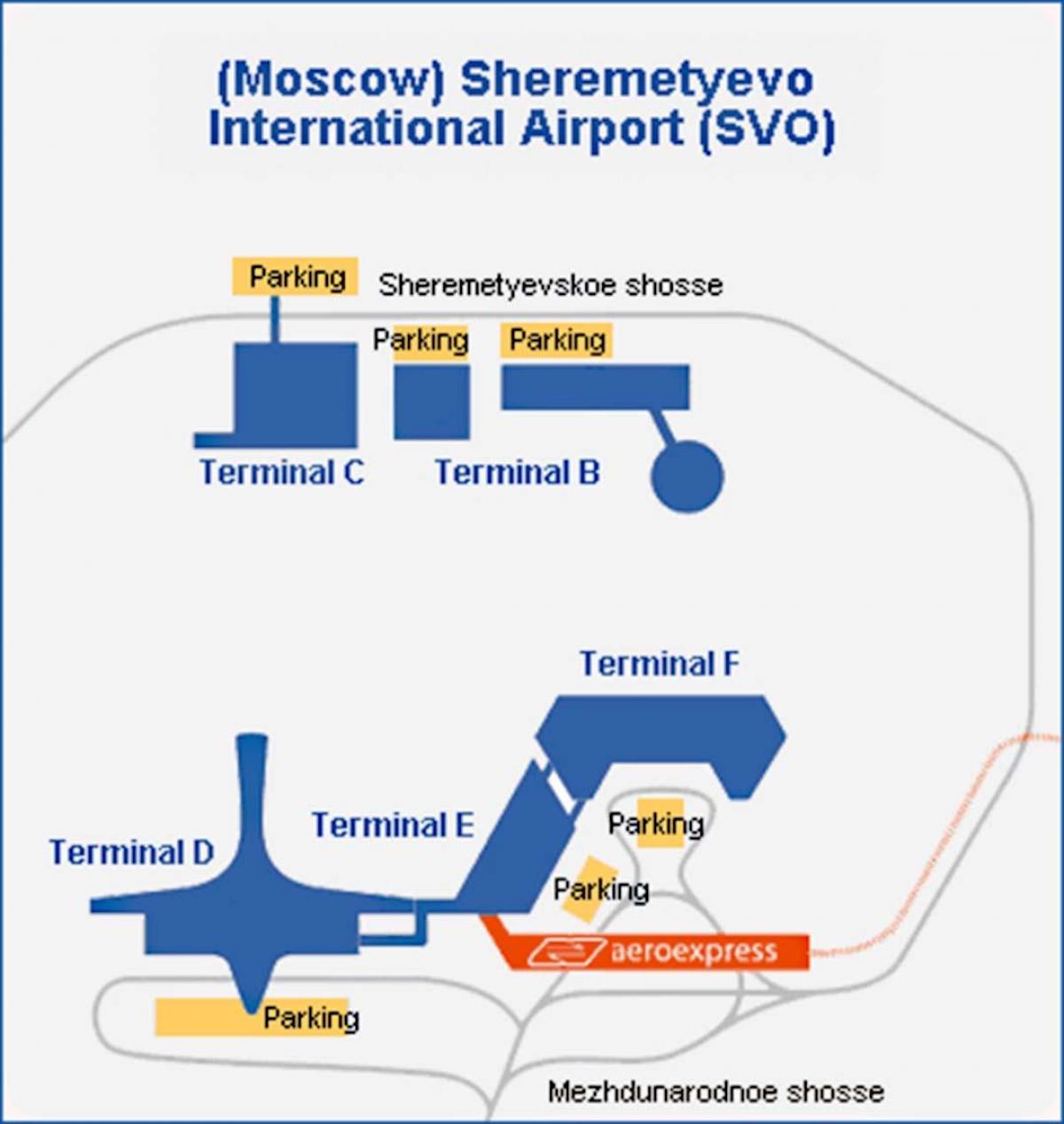 Sheremetyevo terminal hartë
