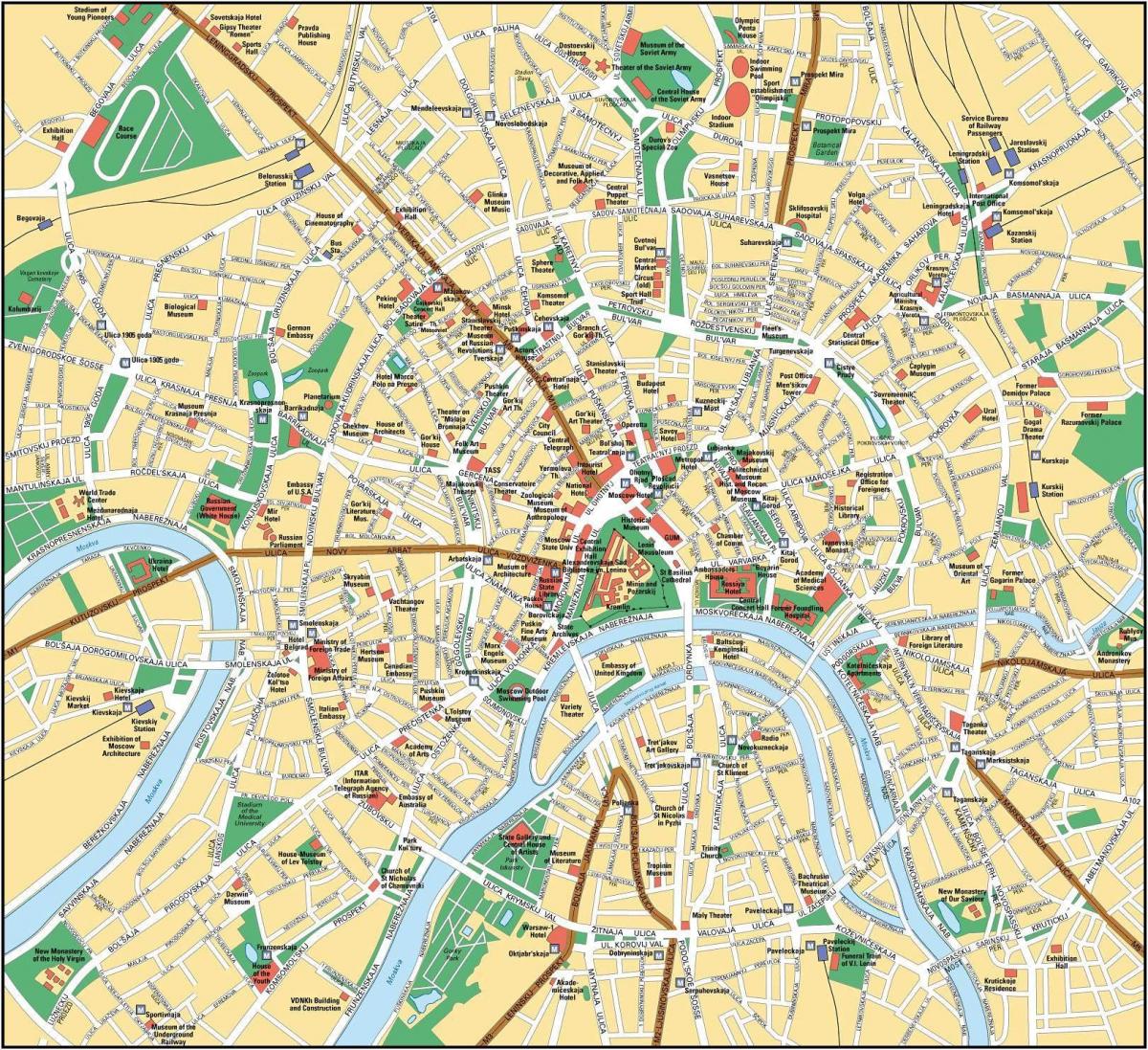 harta e Moskës në anglisht