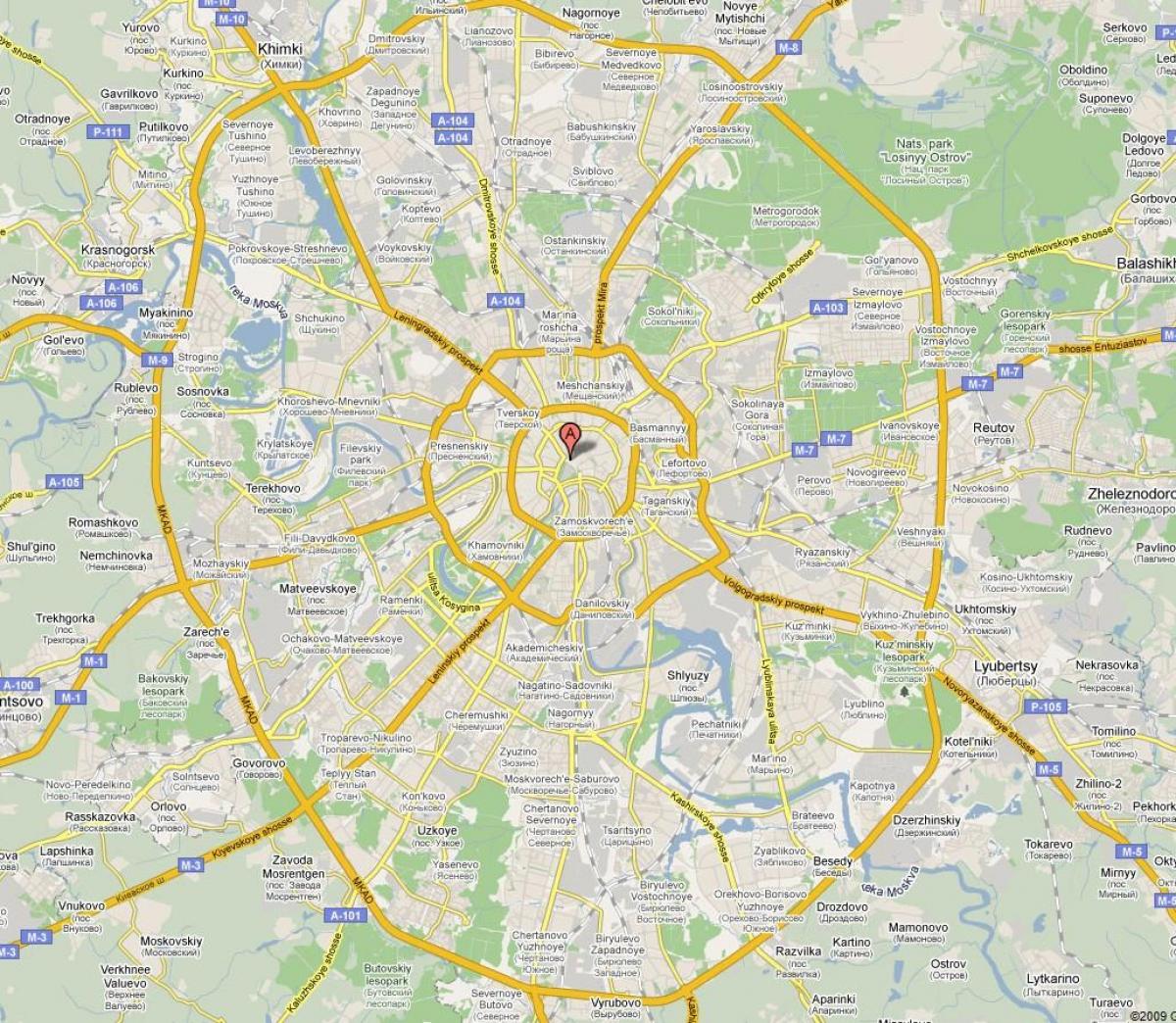 Moskva periferi hartë