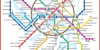 Moskë hartë metro