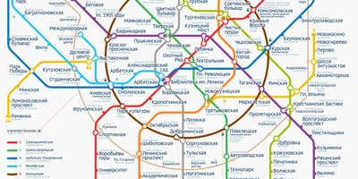 Metro të Moskës hartë