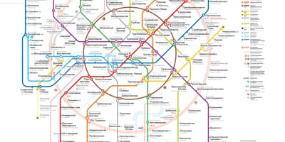 Metro të Moskës hartë