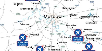 Moskë aeroporti harta e terminalit