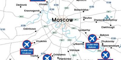 Moskë aeroporti harta e terminalit
