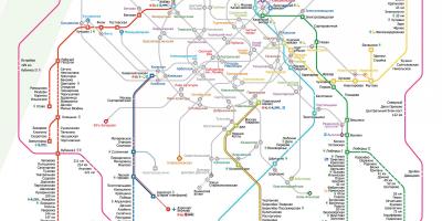 Harta e Moskva tren