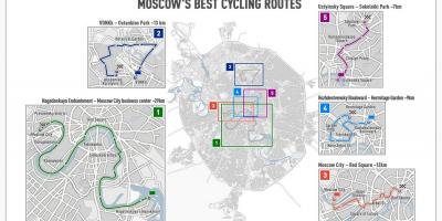 Moskva biçikletë hartë