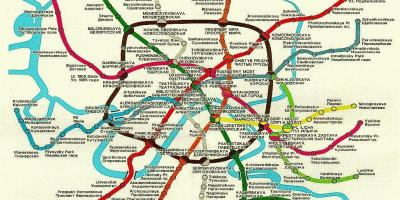 Moskë hekurudhor hartë